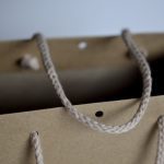 Sacs papier kraft luxe naturel shopping bag poignées coton luxe XS XXL traiteur