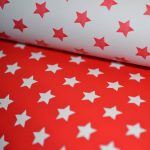 Rouleau papier cadeau fantaisie rouge blanche étoiles reversible double face 70cmx100m Recyclable Fabriqué en Europe du Nord MIF pour les Commerces et les Boutiques
