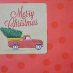 Etiquettes adhésives Joyeuses Fêtes Merry Christmas Retro Vintage Voiture Sapin kraft #mif
