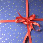 Papier Cadeau Noël Bleu Marine étoiles doré mat Kraft France MIF 70*100 50*250