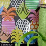 Rouleau / Bobine Ananas 70cm x 100m multi color Italie comptoir
